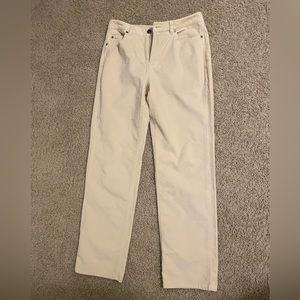 Women’s Talbots cream pants stretch, size 6